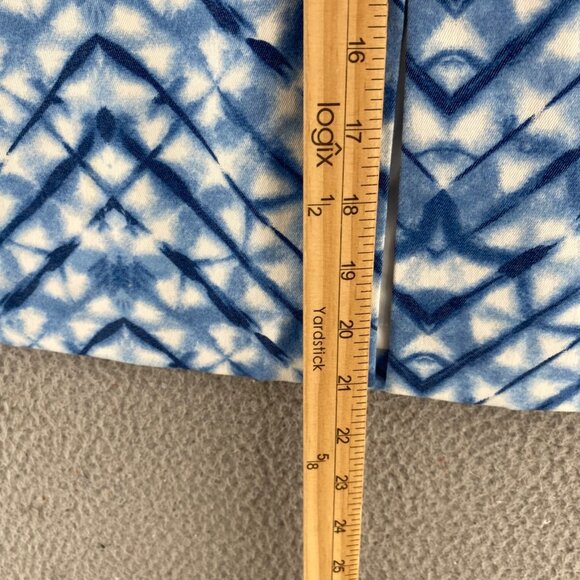 Banana Republic Skirt Womens 2 Blue Tie Dye Chevron Mini Stretch Twill Pencil - Picture 9 of 10